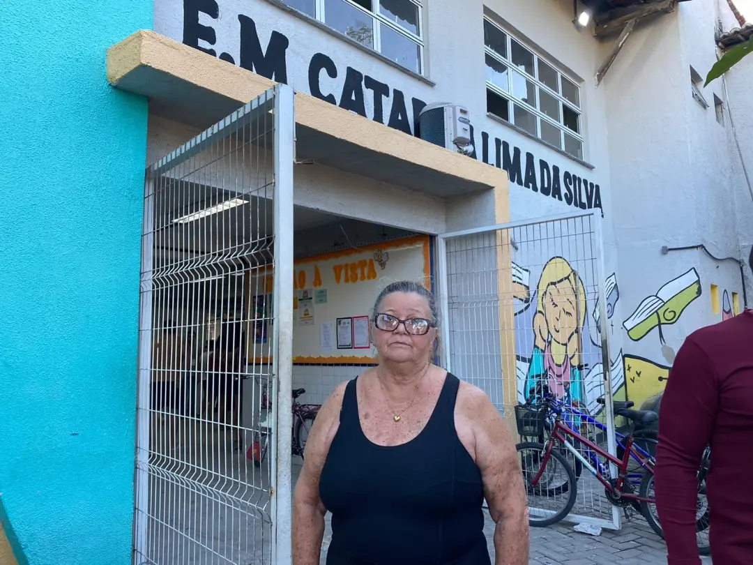 Regina Pereira, aposentada de 65 anos, não pôde votar em Fortaleza pois seu voto já estava computado na seção Bom Jardi…
