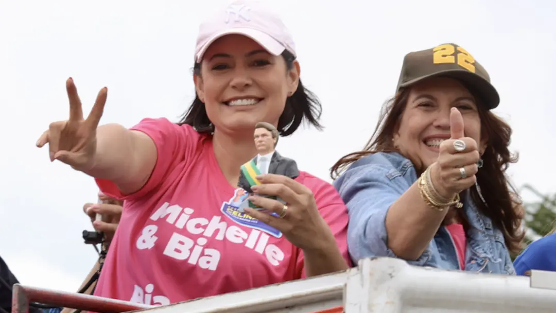 Michelle Bolsonaro e Bia Kicis foram eleitas ao Senado pelo Distrito Federal com 29,01% e 27,42% dos votos válidos, res…