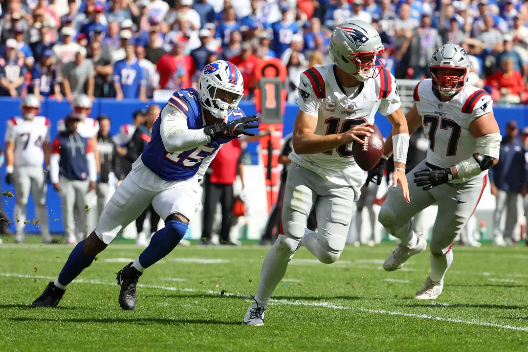 Patriots venceram Bills por 29 a 26 no Highmark Stadium, garantindo a volta ao 2-2 na AFC East. O Drake Maye mostrou qu…
