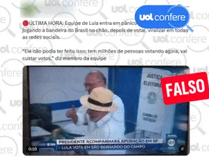 Falso o relato de que Lula jogou a bandeira do Brasil no chão após votar. Essa desinformação mostra como a manipulação …