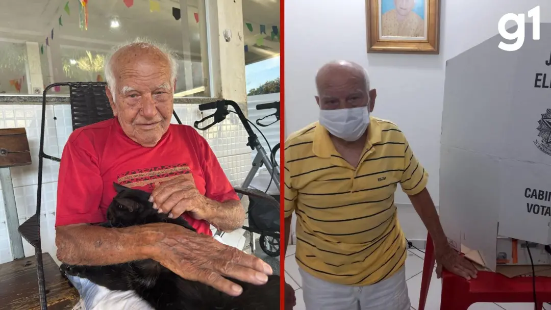 Abrigo Bom Jesus, em Cuiabá, instalou seção eleitoral para os moradores. Trinta e nove idosos podem votar ali, e ver a …