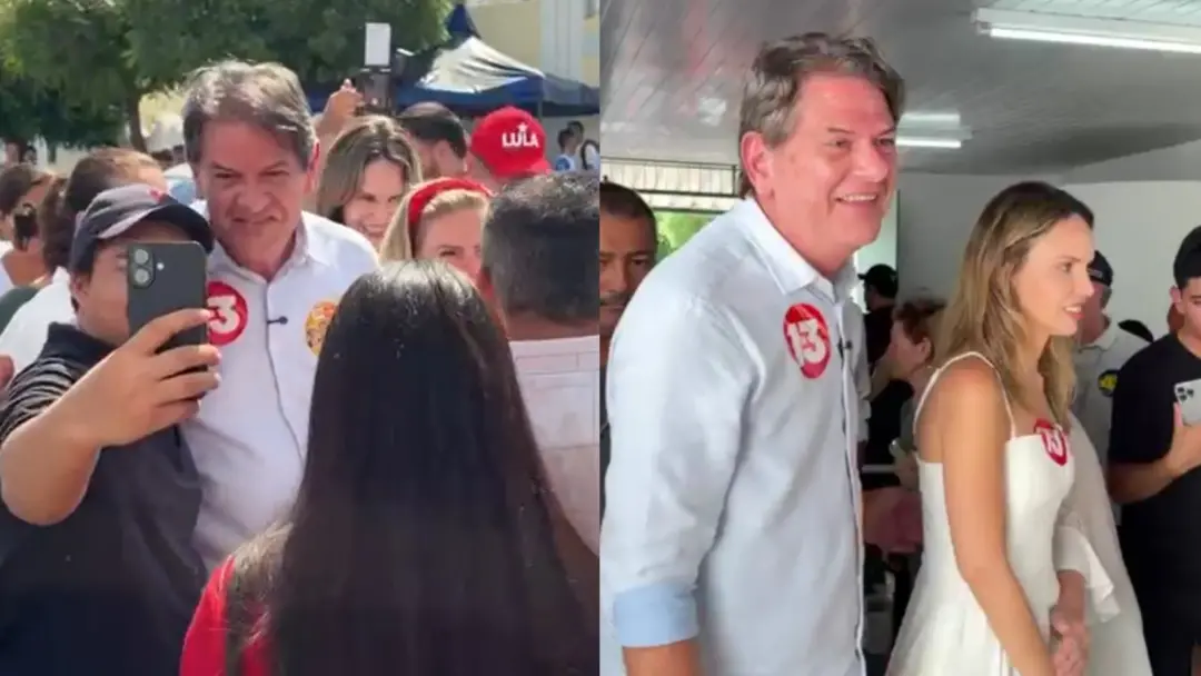 Cid Gomes votou em Sobral acompanhado do governador Elmano de Freitas. A crença na vitória de Lula e Elmano é o foco, m…
