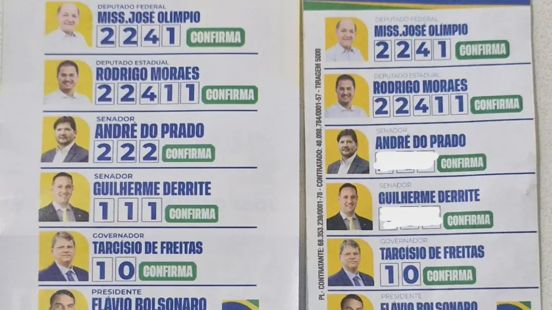 Cabreúva, em São Paulo, teve santinhos falsos circulando perto de locais de votação. Esses panfletos mudaram os números…
