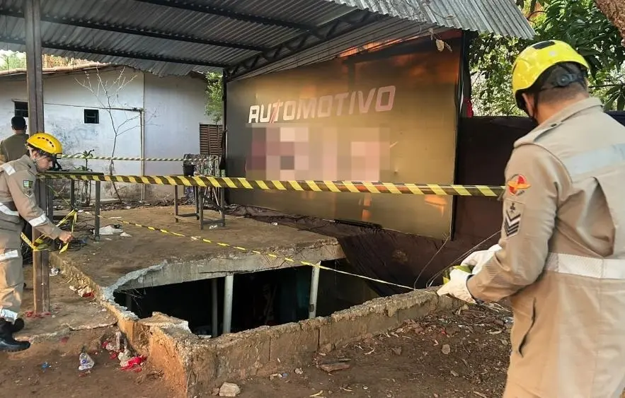 Em Abadia de Goiás, durante festa em chácara, uma vítima foi resgatada após colapso de laje de reservatório. O bombeiro…
