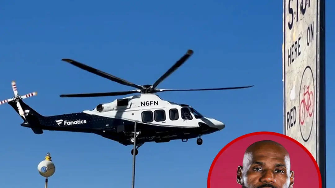 LeBron James retornou para Nova York de helicóptero depois do treino em Filadélfia. O deslocamento dele mostra um certo…