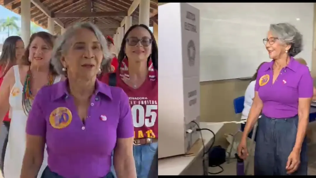 Araceli Lemos votou em Belém neste domingo 04 de outubro na Escola Estadual Raymundo Martins Vianna. É um momento de pa…