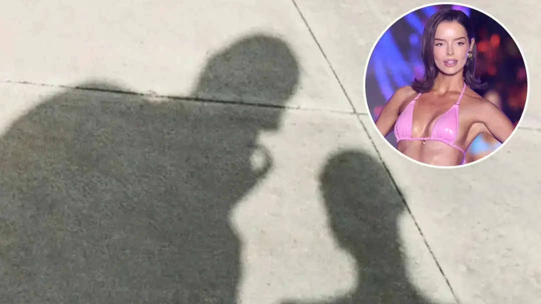 Maura Higgins, a estrela de Love Island de 35 anos, postou uma foto no Instagram mostrando sua sombra e a de um homem m…