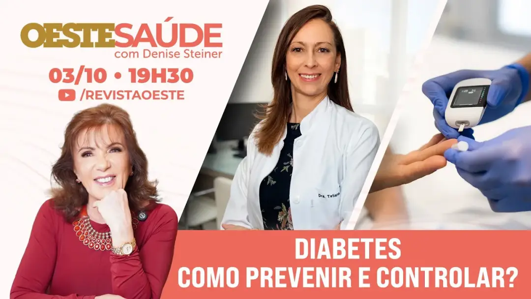 Denise Steiner apresenta o Oeste Saúde em uma nova edição semanal, com tema Diabetes: como prevenir e controlar, aos sá…