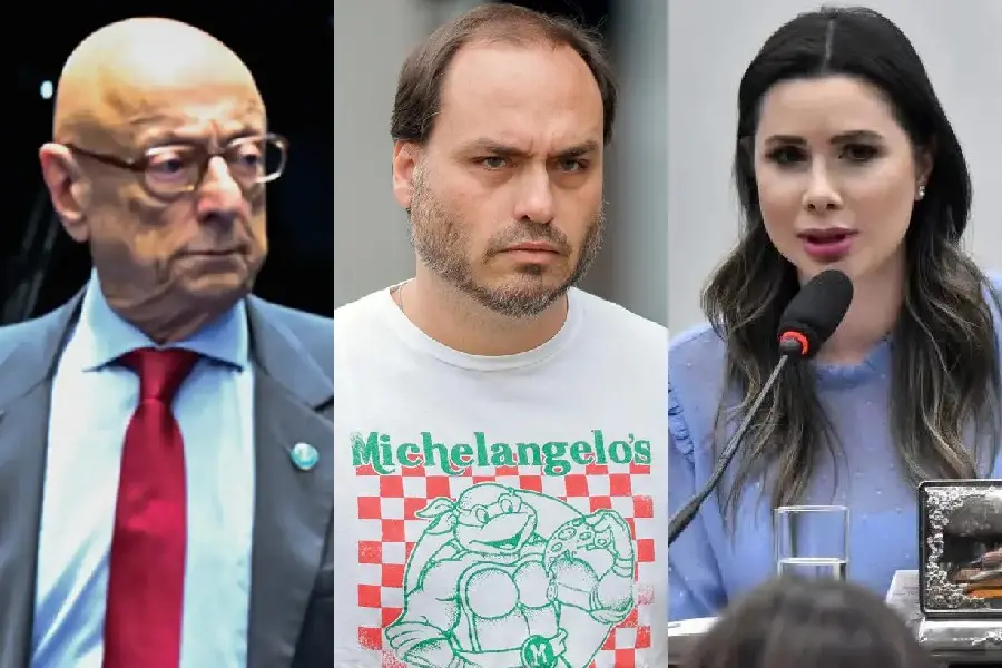 Santa Catarina, disputa pela segunda vaga do senado tá acirrada, com Carlos Bolsonaro e Esperidão Amin empatados tecnic…