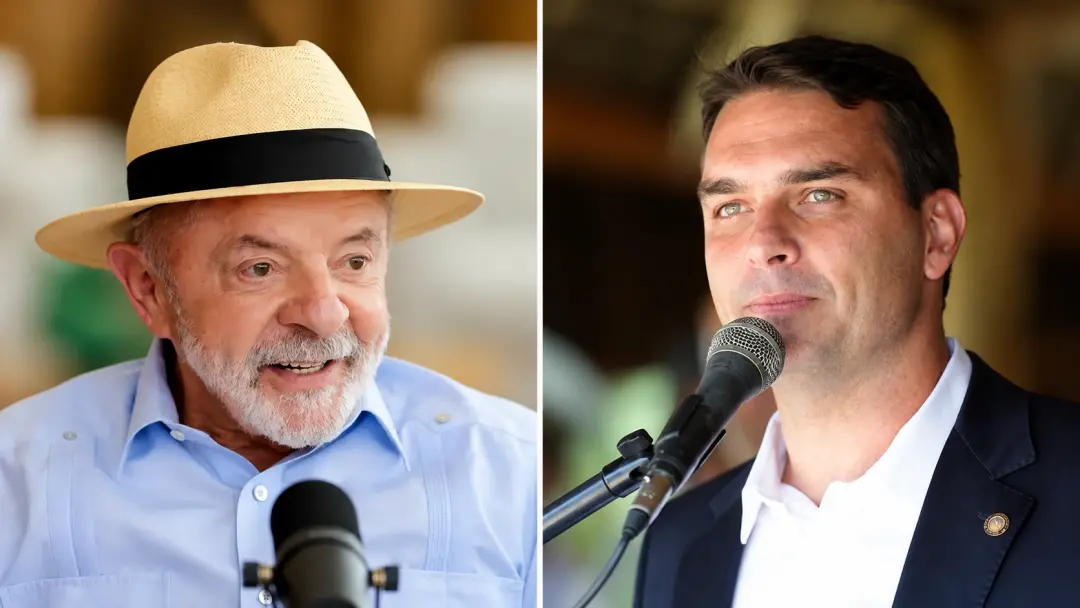 45% para Lula e 42% para Flávio Bolsonaro na pesquisa Datafolha. A diferença de três pontos percentuais é pequena, e co…