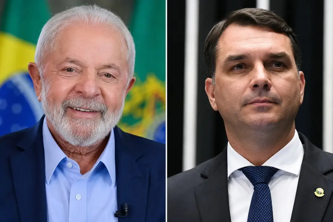 47,8% dos votos válidos para Lula na pesquisa CNT/MDA. A diferença para Flávio Bolsonaro, com 42,1%, mostra que o cenár…