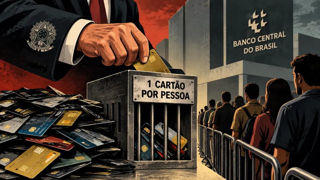 O Descondenado-em-chefe diz que quer proibir bancos de dar mais de um cartão de crédito por pessoa. A ideia vem com arg…