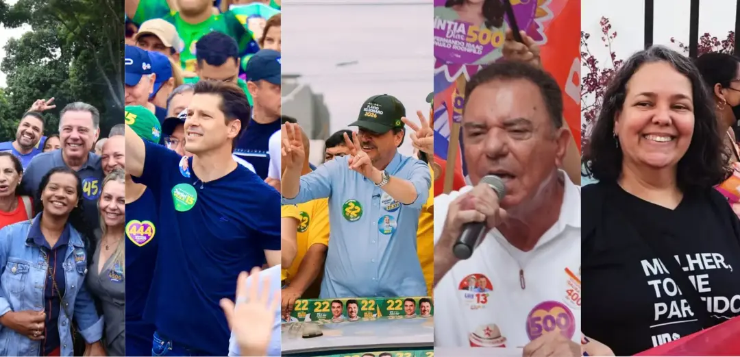 Últimos atos de campanha em Goiânia no sábado, 3, com Daniel Vilela e Marconi Perillo circulando. É o momento de mostra…
