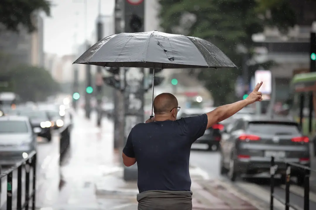 Domingo 4, Defesa Civil de São Paulo alerta para chuva com raios e rajadas de vento em algumas regiões. Ponderando os r…