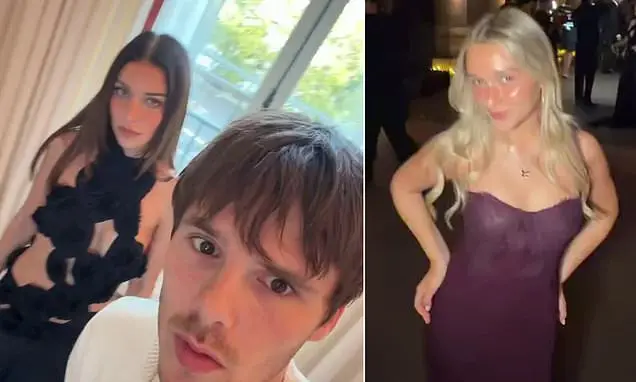 Cruz Beckham mostrou os bastidores no desfile de moda em Paris, com a família posando em vídeo divertido após Brooklyn …