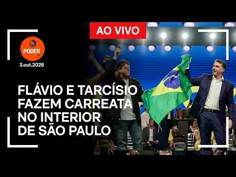 Santa Bárbara D Oeste, sábado, Flávio Bolsonaro fez carreata de moto com Tarcísio de Freitas. Ver essas movimentações s…