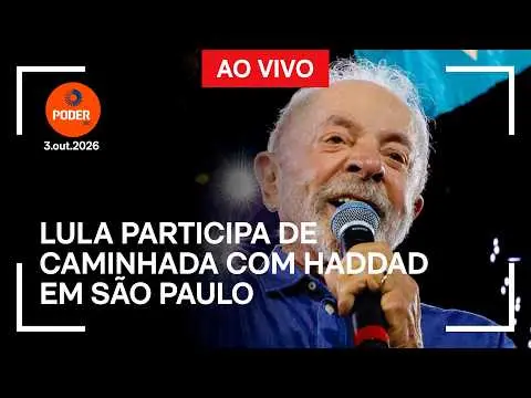 São Paulo, Avenida Paulista, caminhada com Lula e Haddad neste sábado, dia 3 de outubro de 2026. O ato precede a votaçã…