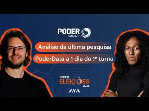 Sábado, dia 3 de outubro de 2026, tem transmissão especial do PoderDataCast analisando a última pesquisa antes do prime…