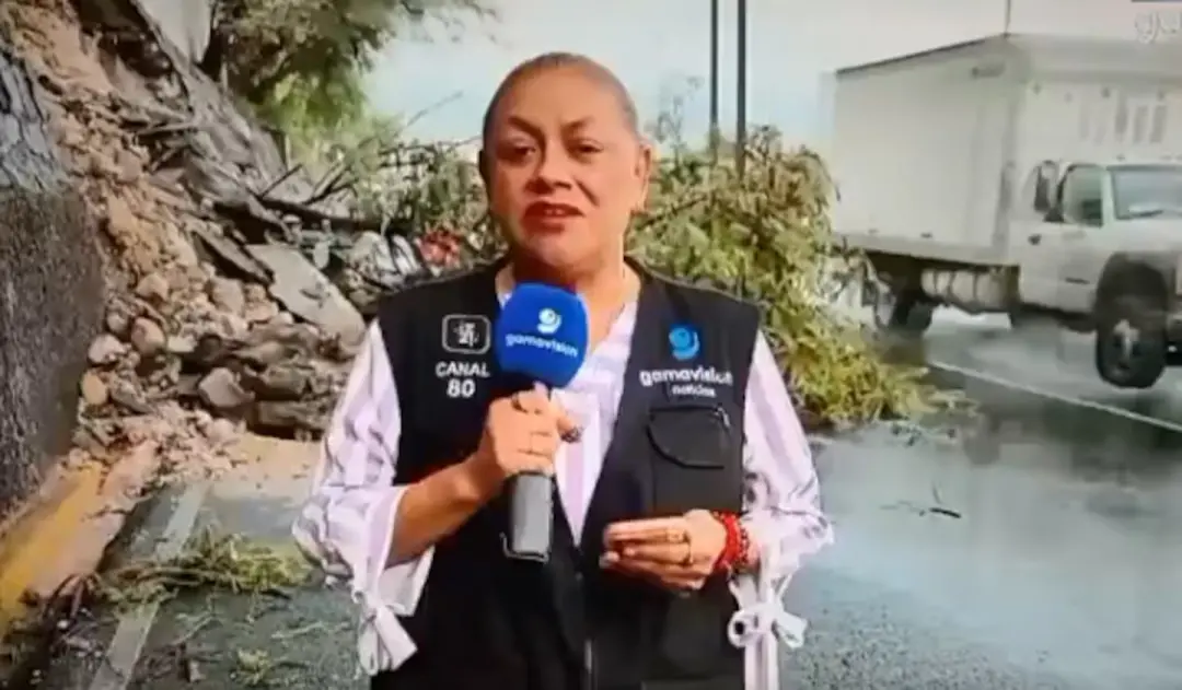 Monterrey, no México, viu uma repórter e um cinegrafista serem atropelados por uma caminhonete durante uma transmissão …