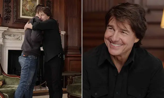 Tom Cruise apareceu em um segmento de um programa da BBC ajudando uma comunidade a arrecadar fundos para hospice de cri…