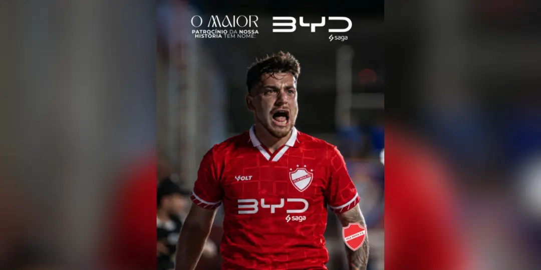 Vila Nova fecha patrocínio máster com a BYD, sendo o primeiro clube do país a sair de marca de bets após a MP. Isso mos…