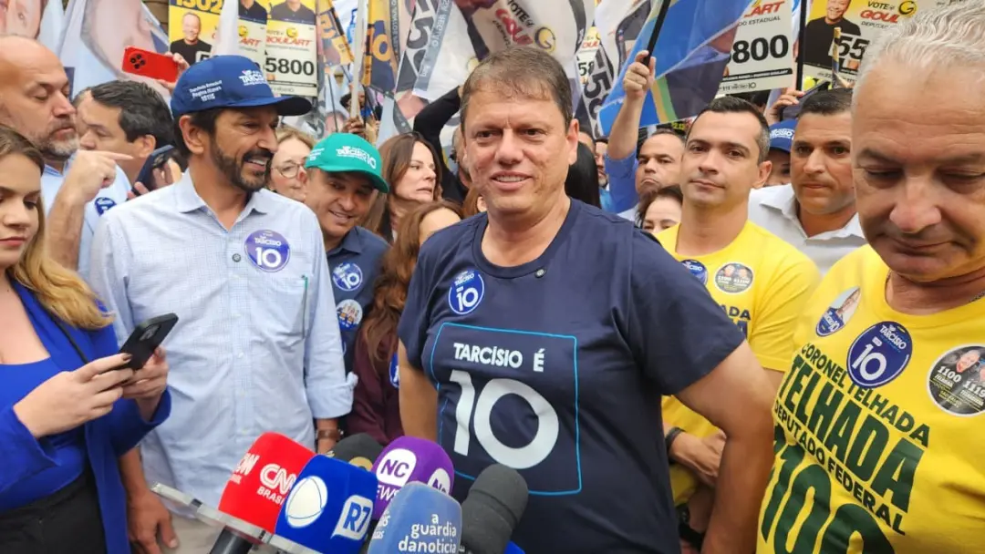 Tarcísio disse que ajudaria Flávio em eventual segundo turno, até fora de São Paulo. Essa disposição mostra que a dispu…