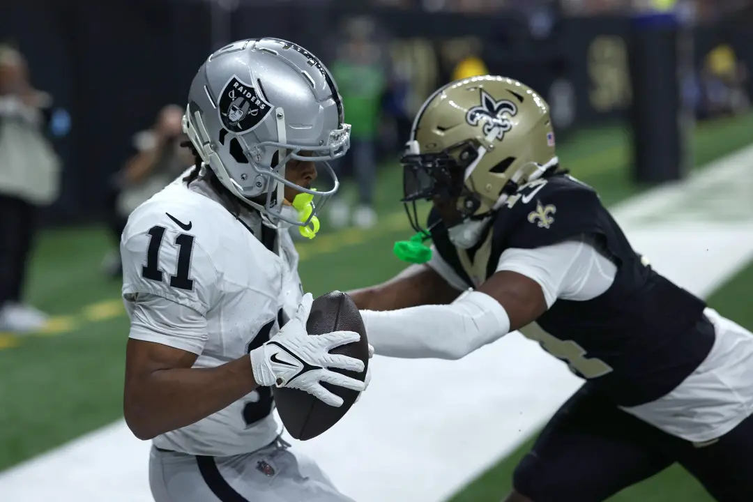 Las Vegas Raiders venceu o New Orleans Saints por 35 a 27 na Semana 3. O jogador Jalen Nailor teve 1 recepção em três a…