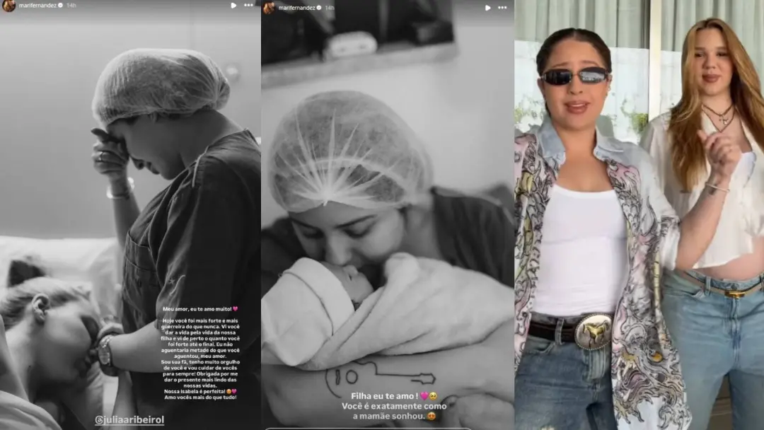 Isabela, filha de Mari Fernandez e Julia Ribeiro, nasceu nesta quinta-feira. Ver a força de quem passa por isso me lemb…