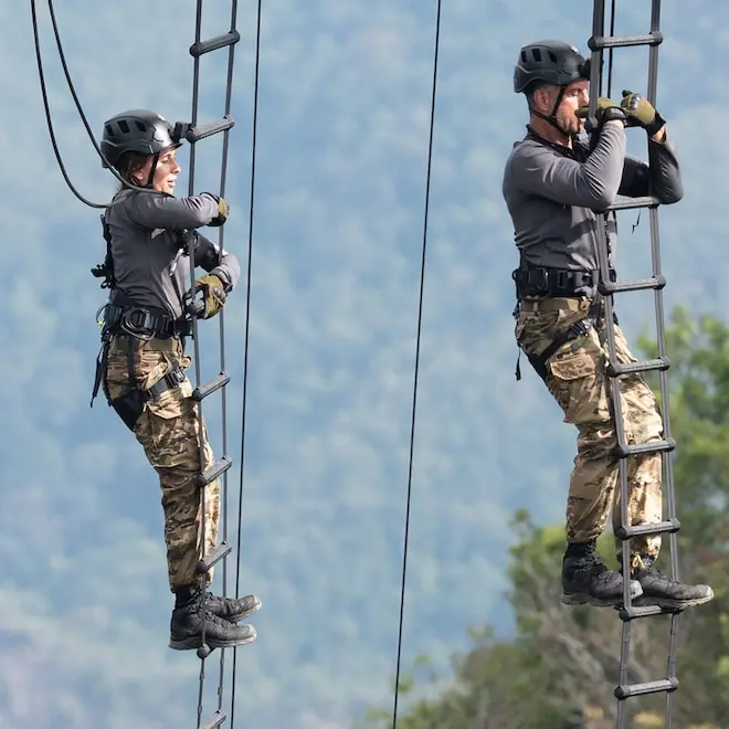 Três celebridades deixaram o programa Special Forces após dois dias de teste. É duro ver a pressão levada a esse extrem…