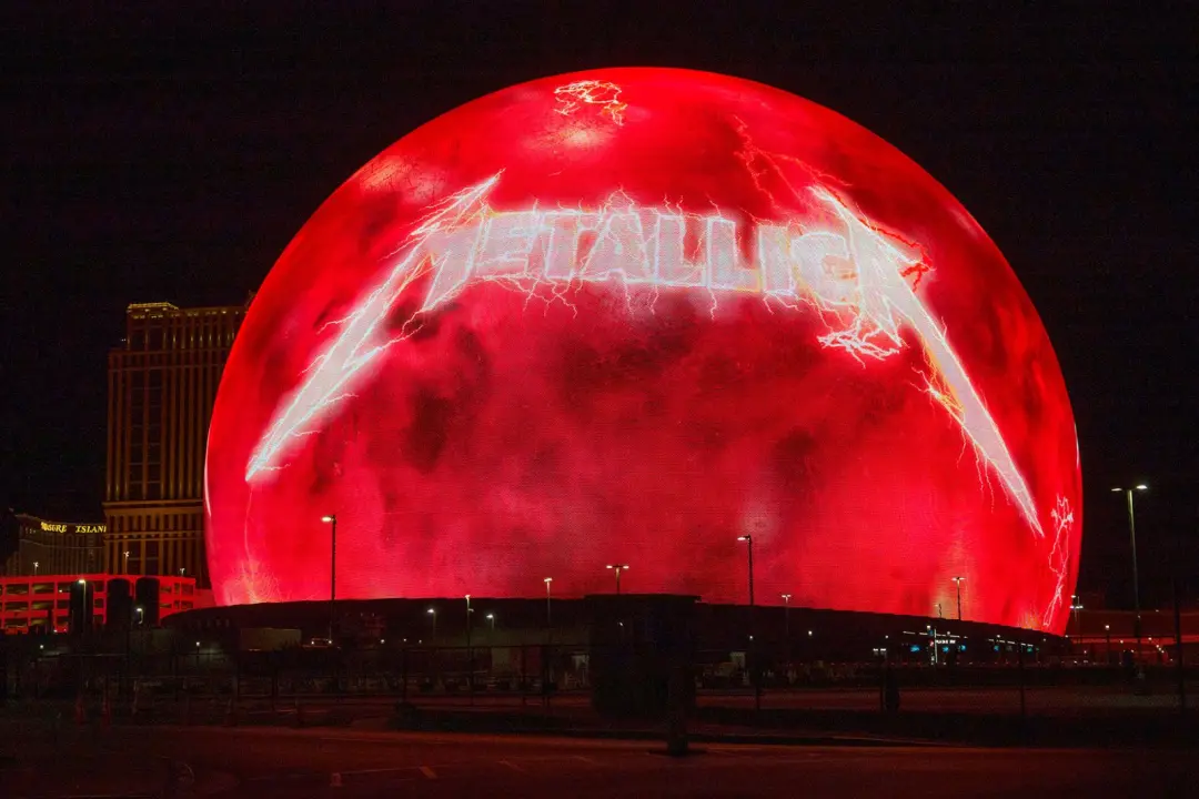 Metallica Master of Puppets na Sphere de Las Vegas usou os visuais incríveis na primeira noite da turnê Life Burns Fast…