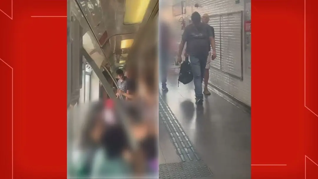 Na estação Guará do metrô do DF, uma passageira denunciou importunação sexual e o suspeito tirou fotos de mulheres no v…