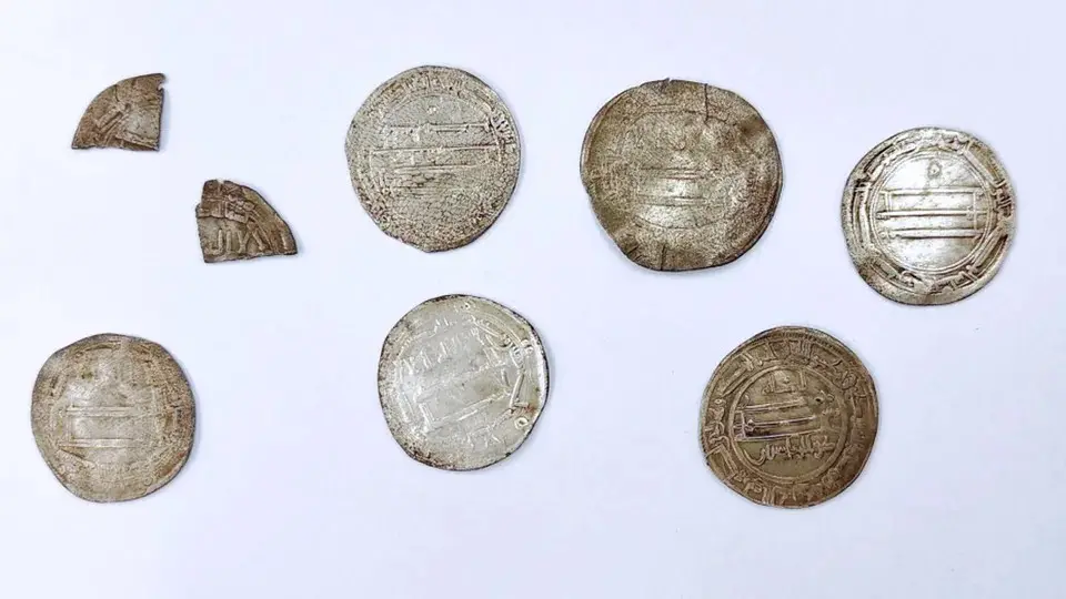 Seis moedas de prata de 1200 anos foram achadas numa floresta perto de Elbląg, na Polônia. O achado aponta para as anti…
