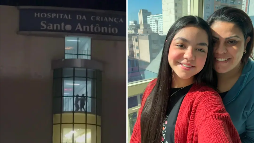 Livia Borges, 14 anos, dançou com a mãe em hospital de Porto Alegre após recuperar movimentos da Síndrome de Guillain-B…
