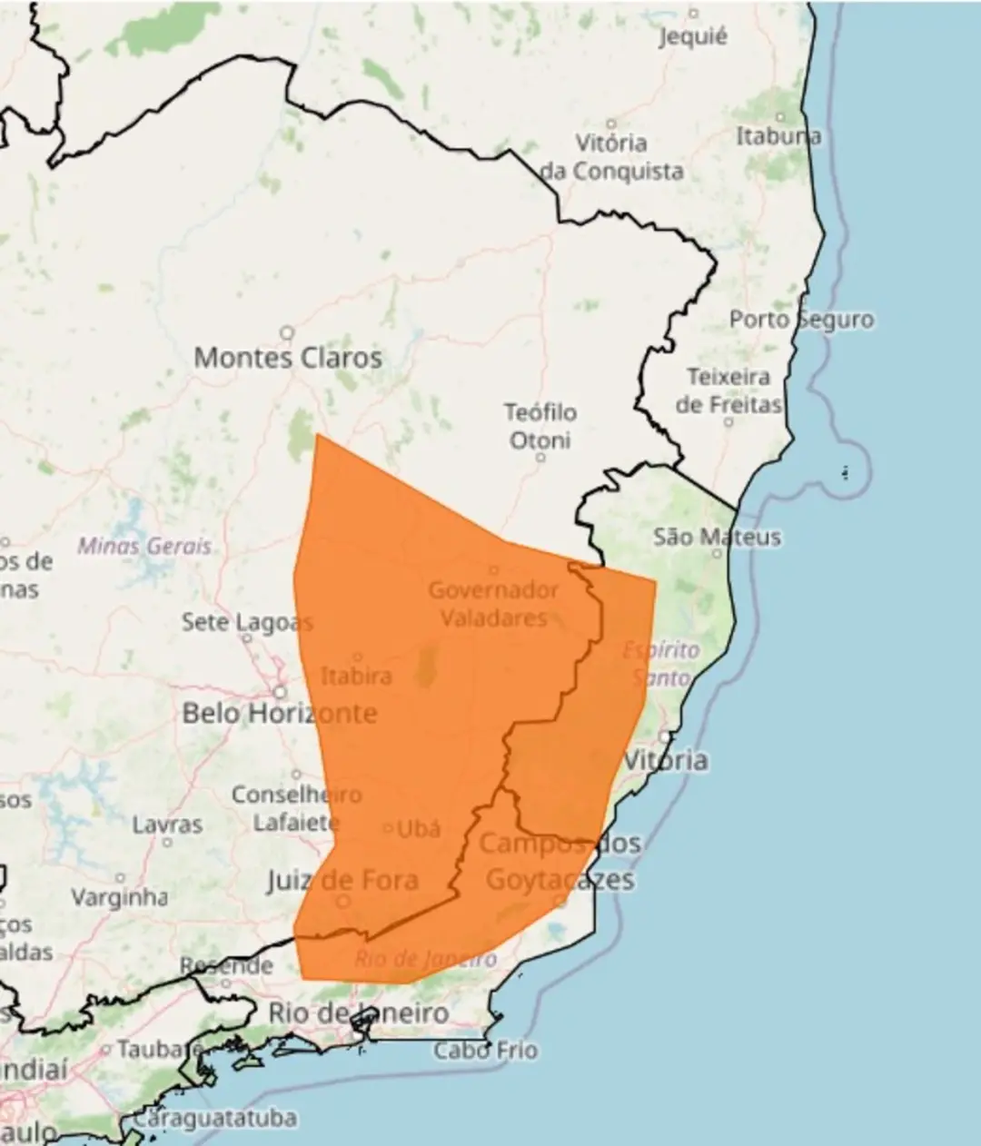 O Vale do Jequitinhonha tem alerta de perigo por tempestades com ventos de até 100 km/h e chuva de 50 a 100 mm. É situa…