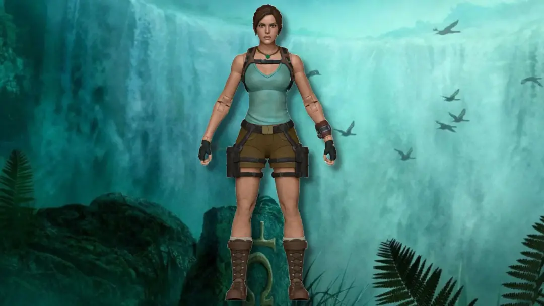 Lara Croft Legacy of Atlantis, figura Elite Edition da McFarlane Toys, custa 49,99 dólares e sai em março de 2027. A ve…