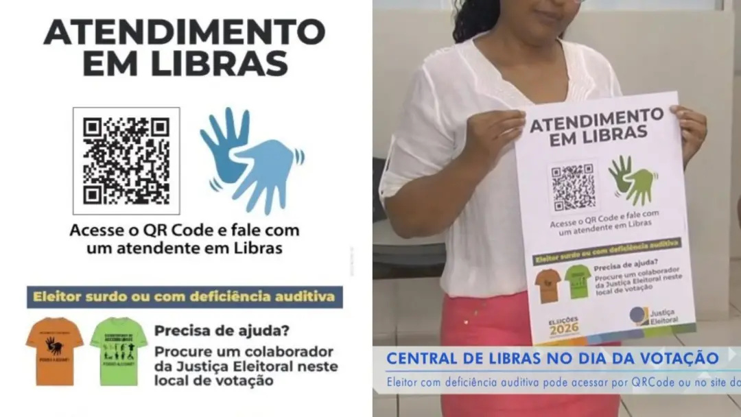 Eleitores com deficiência auditiva terão suporte em Libras na votação de 2026, com atendimento remoto e presencial. Ess…