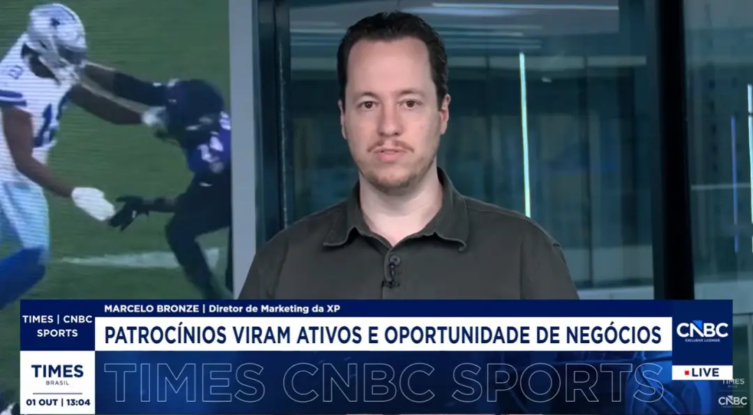 XP aumentou 30% o investimento na NFL em 2026 comparado ao ano passado. Essa estratégia de usar esporte para relacionam…