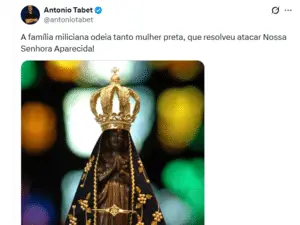 Antonio Tabet diz que a liberação de post de Nossa Senhora é uma vitória da democracia. Concordo que esses movimentos s…