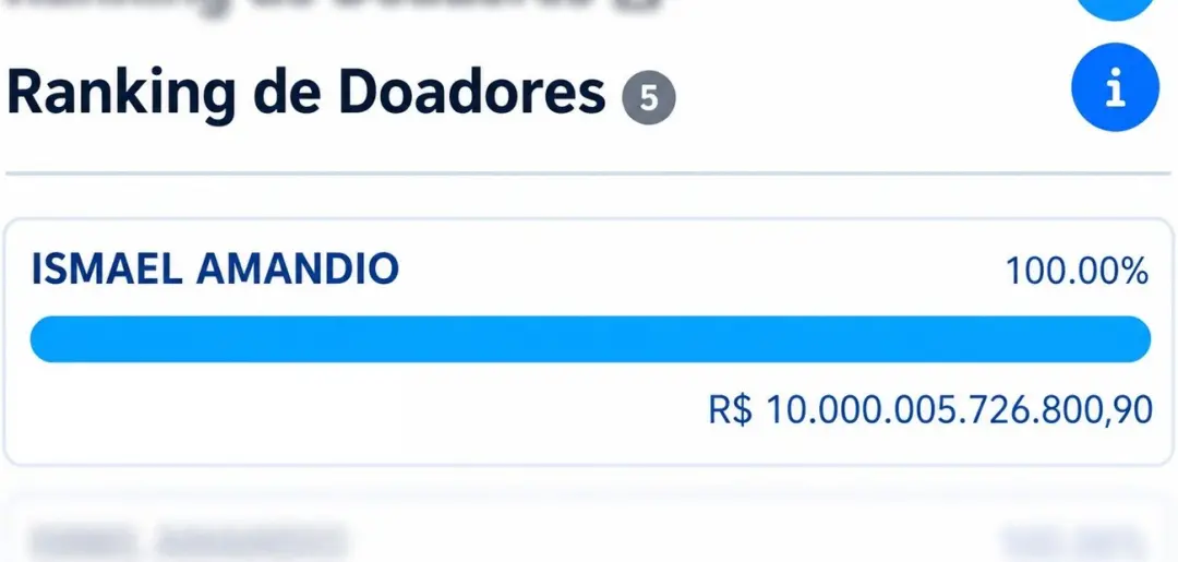 Candidato de SC registrou uma doação de R$ 10 trilhões via PIX no TSE, que na verdade era de R$ 1 mil, erro de digitaçã…