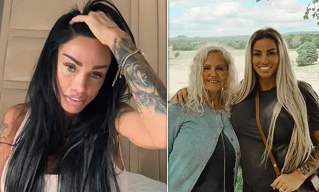 Katie Price conta que tá lutando para cuidar da mãe em fase terminal enquanto tem o filho Harvey em casa, depois de esp…