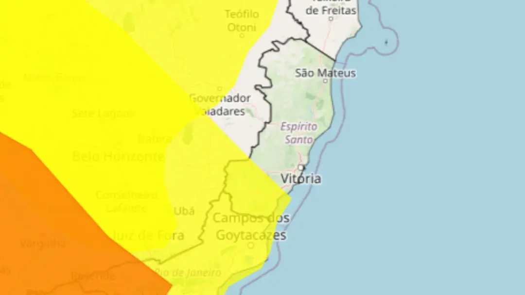 Alerta de tempestade com risco de granizo para 31 cidades do Sul do Espírito Santo. Depois do calor perto dos 40 graus,…