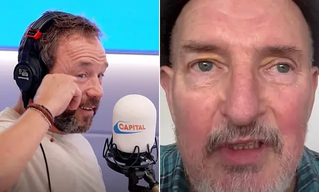 Stephen Graham, ator de 53 anos, se emocionou ao receber vídeo surpresa de Jerry Pantomime no Capital Breakfast radio s…