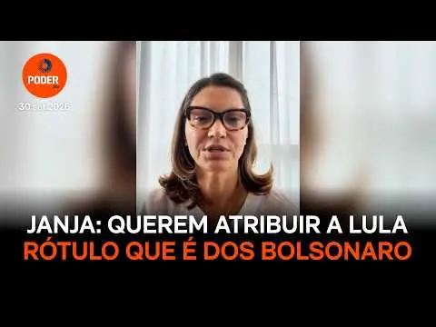 Janja afirmou que Flávio Bolsonaro tenta atribuir ao Lula um rótulo que é da família Bolsonaro. Essa tentativa de detur…