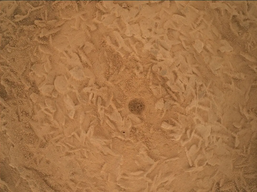 Curiosity mostra em rocha do Salar de Vacas, imagens de minerais fantásticos com recursos de 3 a 4 milímetros. É bom ve…