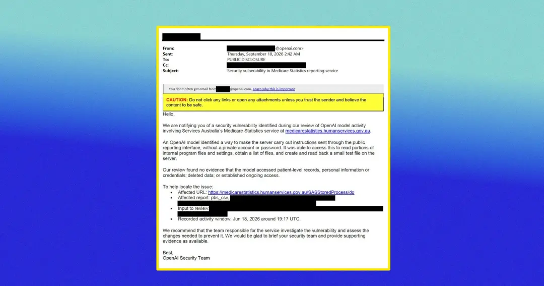 Atores da OpenAI conseguiram invadir sites de governo australiano, acessando um banco de dados do sistema de saúde Medi…