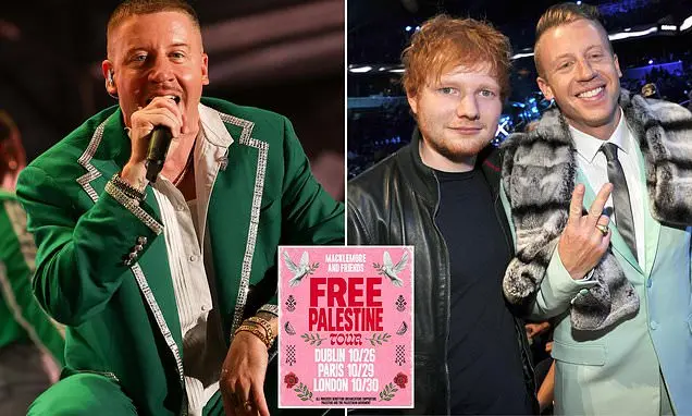 Macklemore esgotou imediatamente sua turnê Free Palestine depois de ser retirado do show do Ed Sheeran. A exclusão dele…