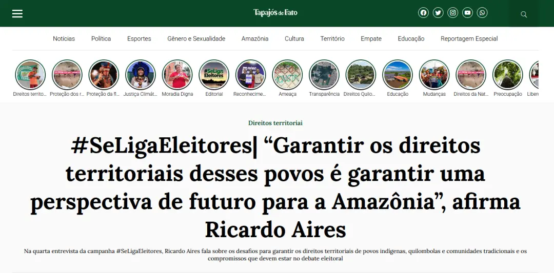 Tapajós de Fato desistiu de cobrir as eleições de 2026 após ameaças e violência contra a equipe no Pará. É inadmissível…