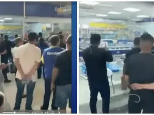 Homem manteve refém funcionária de farmácia dentro da loja do Carrefour em São Paulo. Situação absurda, a segurança nes…