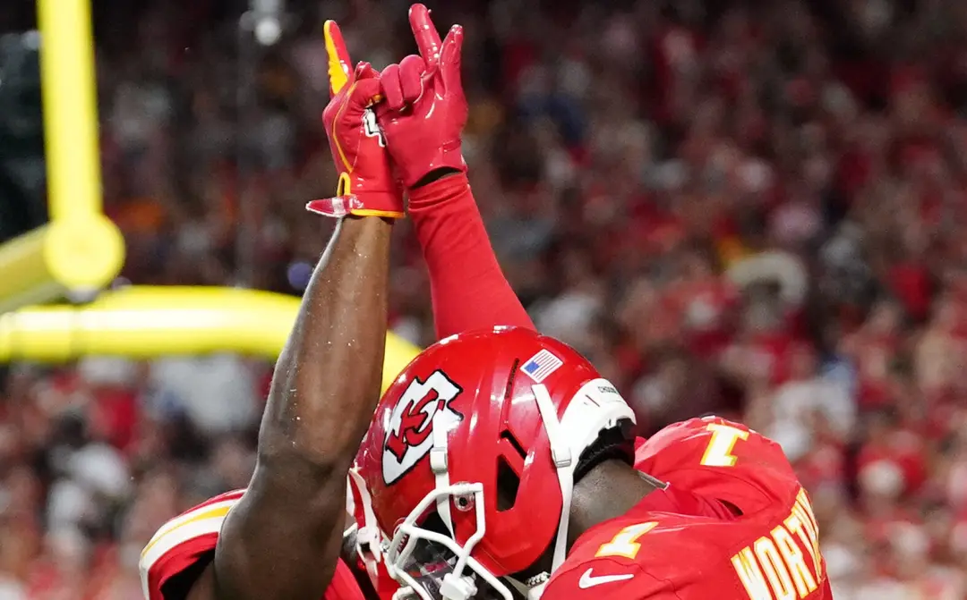 Chiefs usam uma celebração do Barcelona após Xavier Worthy marcar no jogo contra Indianapolis Colts. Curto a forma como…