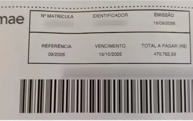 Conta de água de R$ 470 mil assusta aposentada em Piracicaba. O valor veio após a troca do hidrômetro, e o Semae reconh…